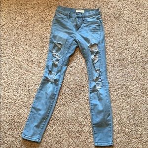 pacsun lightwash skinny jeans